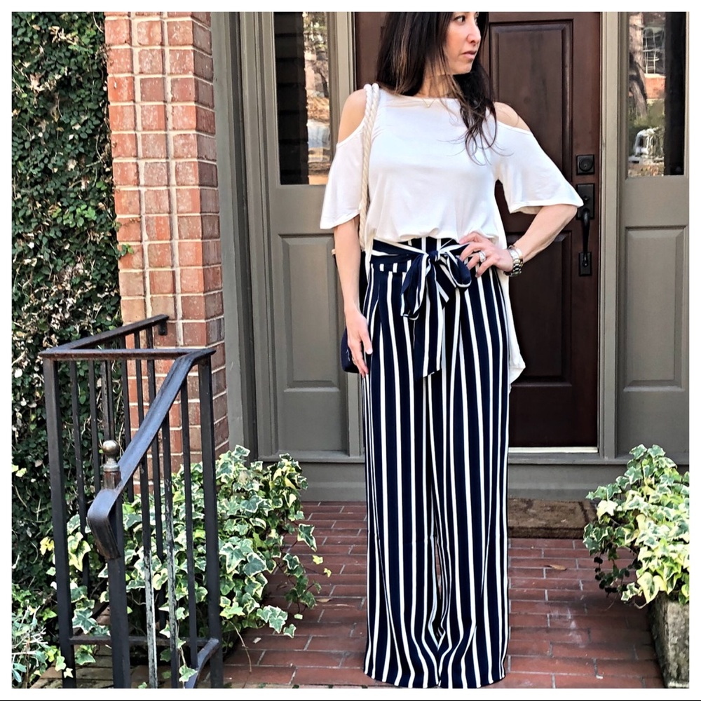✨LAST ONE✨Wide leg striped palazzo pants - Picture 8 of 8